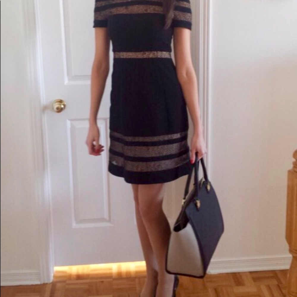BCBG COCKTAIL DRESS BLACK ELEGANT
